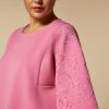 Embroidered Jersey Sweatshirt Pink Best