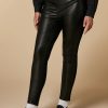 Jersey And Coated Fabric Leggings Black Online