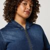 Denim Fleece Jacket Midnightblue New