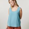 Georgette Tunic And Vest Top Ski Blue Online